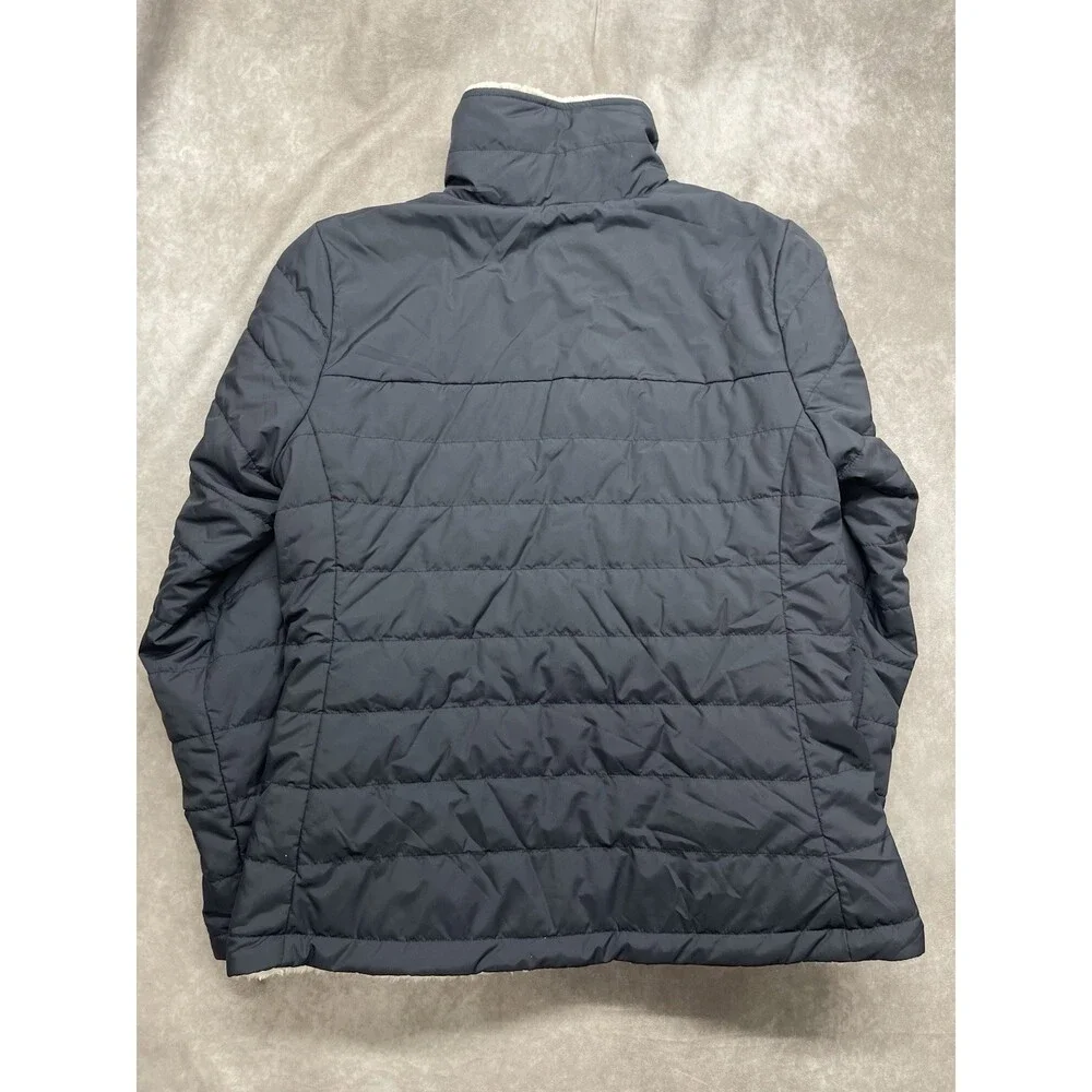 THE NORTH FACE MOSSBUD REVERSIBLE INSULATED JACKET NAVY WHITE WOMEN LARGE NWT